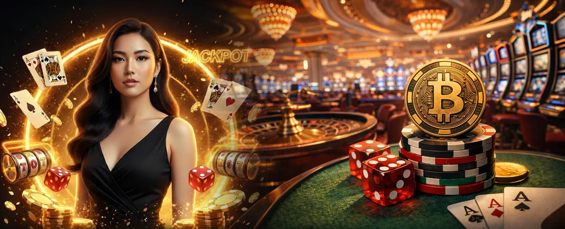 M. Jili77.com online casino hero banner with exciting games and promotions